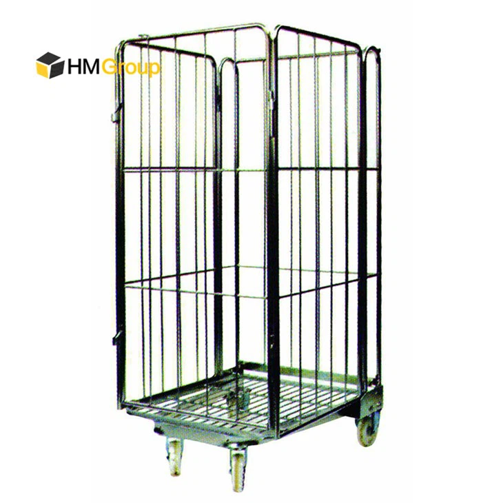roll laundry cage cart on wheels